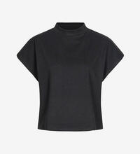 Produktbild fr 'Damen 2er Pack Cropped T-Shirt Streifen Muster schwarz weiss & schwarz'